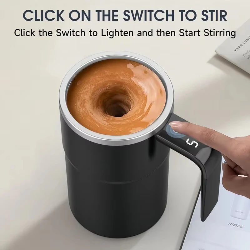 Tasse auto mélangeante & chauffante