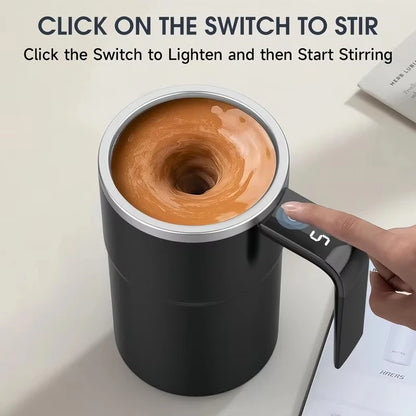 Tasse auto mélangeante & chauffante